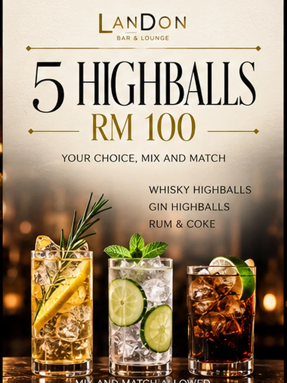 5 Highballs promotional artwork