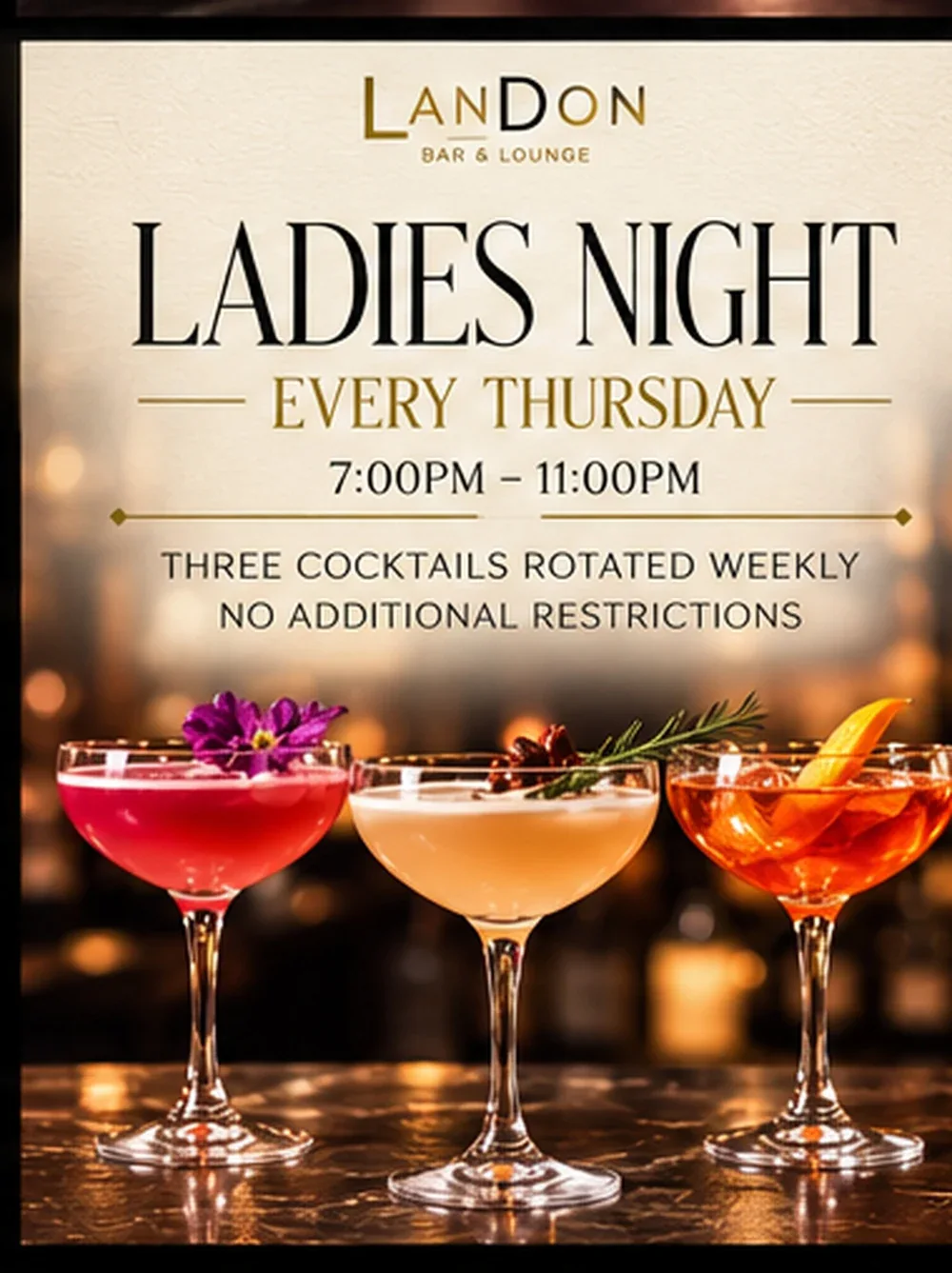 Ladies Night promotional artwork